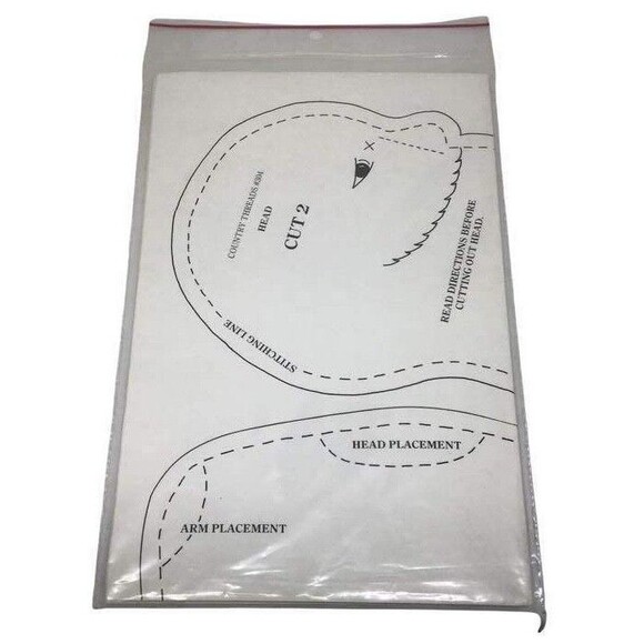 Doll St Nick Father Christmas Prairie Bears Pattern Country Threads 304 Jointed - Picture 2 of 3